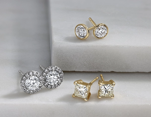 Shop Diamond Stud Earrings